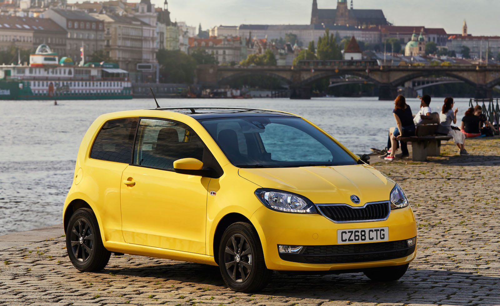 Yellow Skoda Citigo