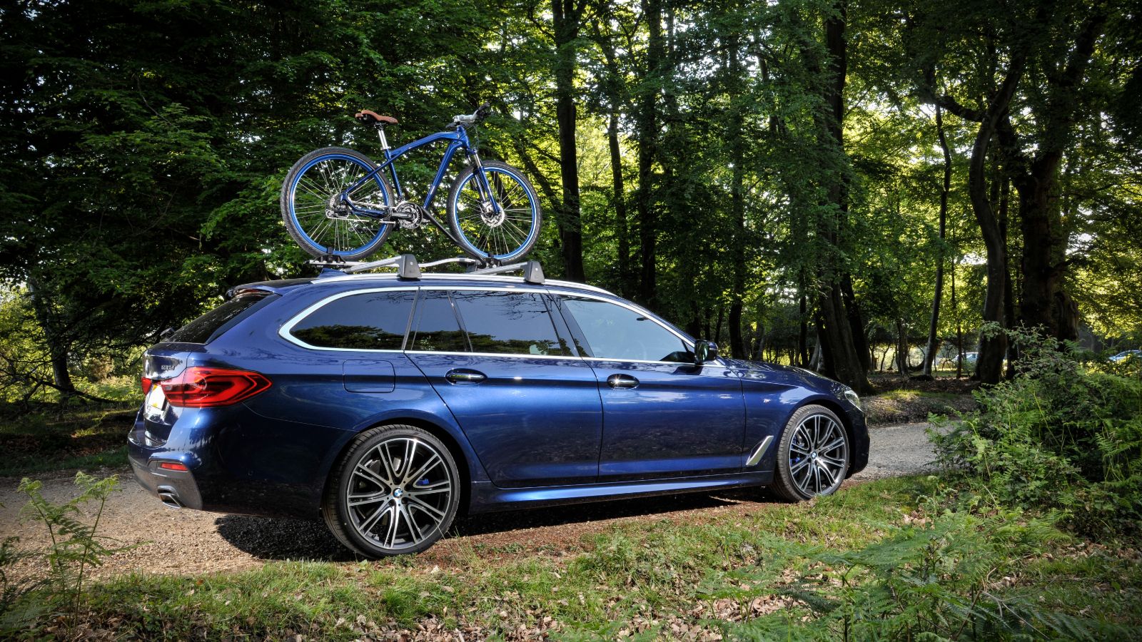 Blue BMW 5 Series Touring